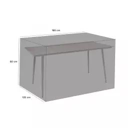Housse de protection pour table rectangle 205x125x80CM bleu marine