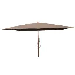 Parasol droit 4×3 m taupe