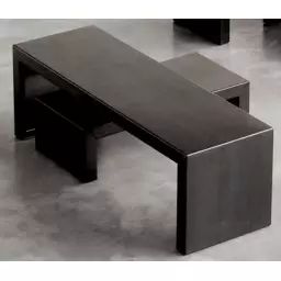 Table d’appoint Irony en Métal, Acier phosphaté – Couleur Noir – 106 x 33 x 35 cm – Designer Maurizio Peregalli