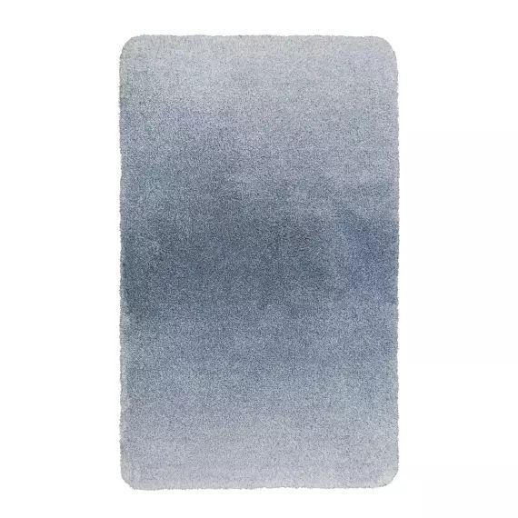 Tapis de bain doux dégradé bleu 80×150