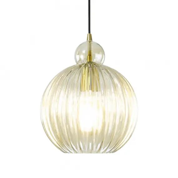 Suspension en verre et métal