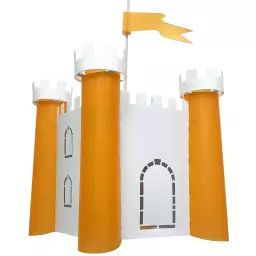 Suspension enfants Château-fort Orange 30cm