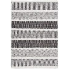 Tapis design scandinave en laine gris 160×230