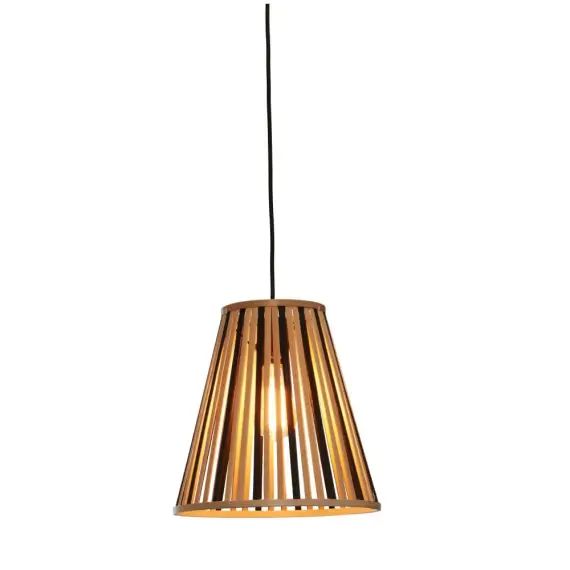 Suspension bambou  naturel/noir, h. 30cm