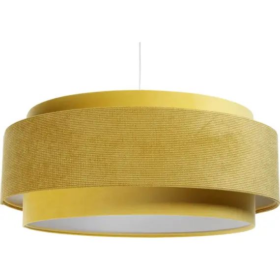 Suspension Tissu Jaune 60x60x25 cm