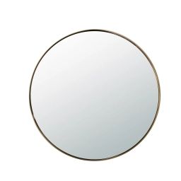 Miroir rond  Ø60 en laiton or