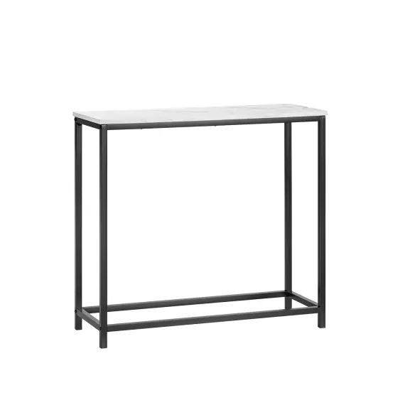 Table console cadre en métal noir