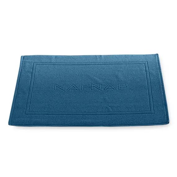 Tapis de bain 750gr/m2 en coton bleu marine 50×80