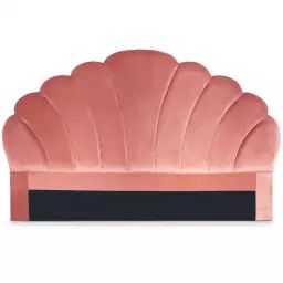 Tête de lit mermaid 180 cm velours rose