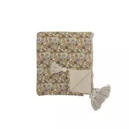 Plaid Plaids en Tissu, Coton recyclé – Couleur Multicolore – 20 x 20 x 10 cm