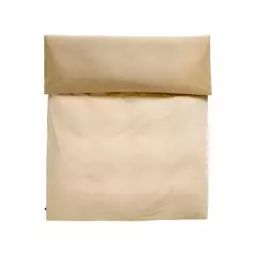 Housse de couette 240 x 220 cm Duo en Tissu, Coton Oeko-tex – Couleur Marron – 240 x 220 x 1 cm