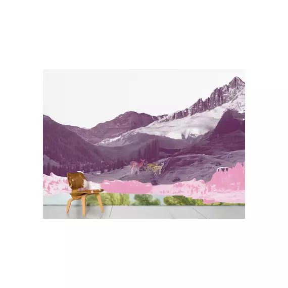 Papier peint panoramique Papier peint panoramique en Papier, Papier intissé – Couleur Gris – 10 x 46.5 x 300 cm – Designer Pandarosa