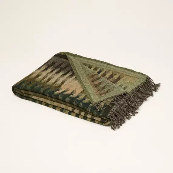 Plaid KHAN lichen – VERT