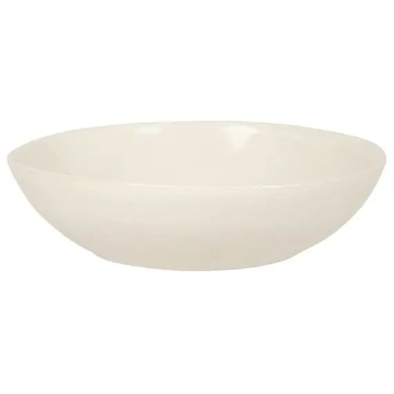 Assiette creuse en grès beige