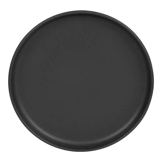 Lot de 6 assiettes à dessert    22 cm  en grès  noir