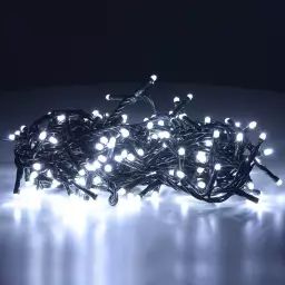 Guirlande lumineuse LED décorative d’extérieur blanche 8,95 m