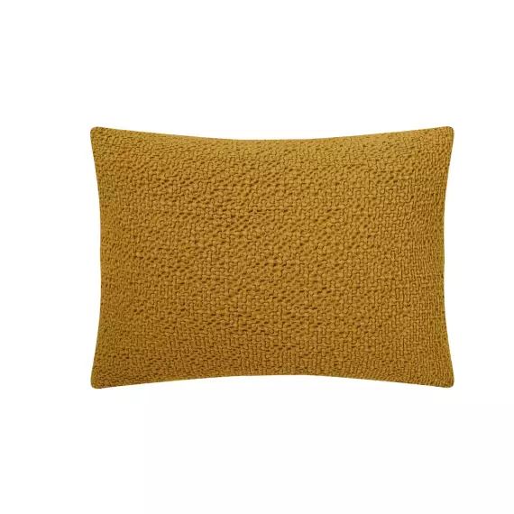 Housse de coussin en coton jaune 40×60