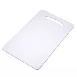 Planche à découper de bar en polypropylène blanc 0,6×15,3×25,5 cm