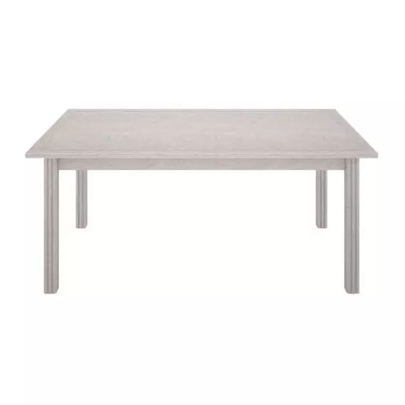Table rectangulaire L.180 cm DAISY imitation chêne blanchi