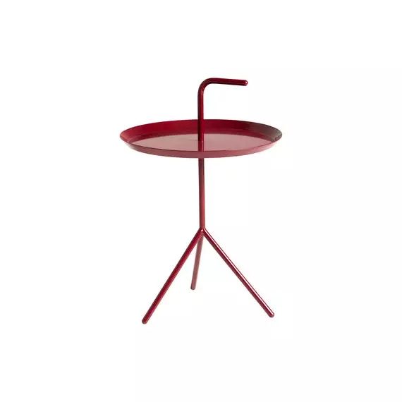 Table basse Don’t Leave Me en Métal, Acier laqué – Couleur Rouge – 50.84 x 50.84 x 58 cm – Designer Thomas Bentzen