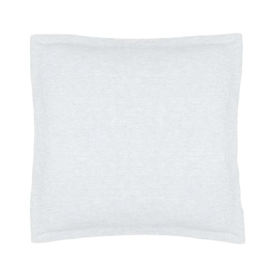 Taie Oreiller en lin chambray 65×65 Blanc