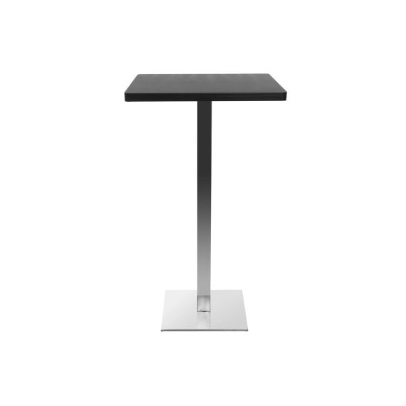 Table de bar design carrée noire JORY