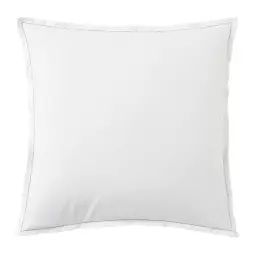 Taie d’oreiller unie en coton blanc 64×64