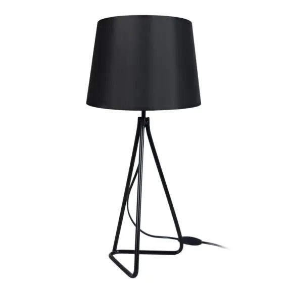 Lampe de chevet métal noir