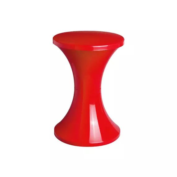 Tabouret Tabouret Tam Tam en Plastique, Polypropylène – Couleur Rouge – 32 x 32 x 78 cm – Designer Henry Massonnet