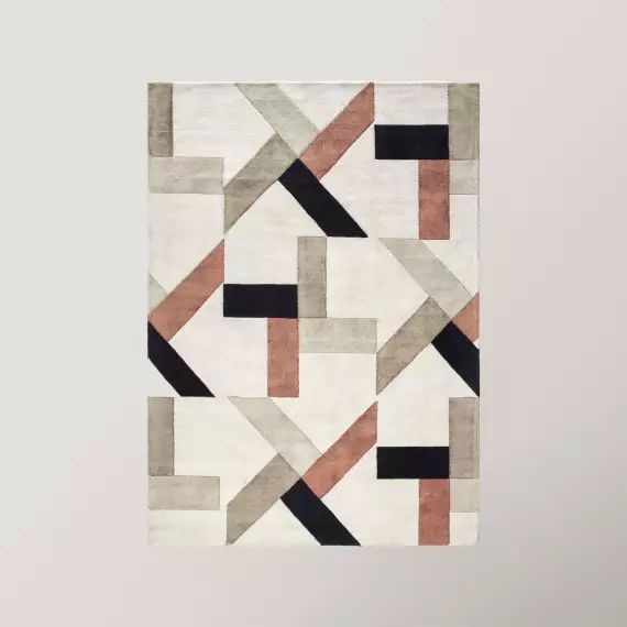 Tapis de sol TRIAGO naturel et noir – MULTICOLORE