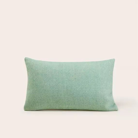 Housse de coussin NERIO chiné mentholé – VERT