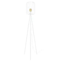 Lampadaire métal blanc