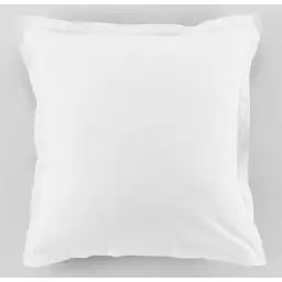 Taie d’oreiller coton blanc 63×63 cm