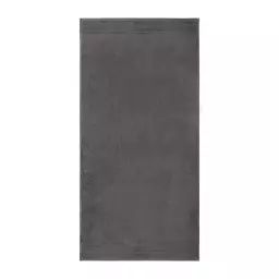 Serviette de bain coton peigné Anthracite 70 x 140 cm