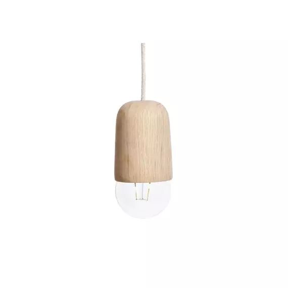 Suspension Luce en Bois, Chêne massif – Couleur Bois naturel – 20.33 x 20.33 x 18 cm – Designer Mickael  Koska