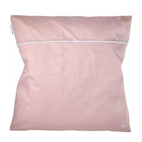 Housse de couette bébé coton rose pâle 80×80 cm