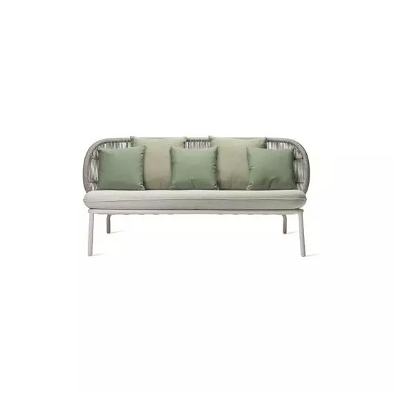 Canapé de jardin 2 places Kodo en Tissu, Tissu d’extérieur – Couleur Multicolore – 165 x 50 x 78 cm – Designer Studio Segers