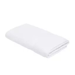 Drap de bain uni en coton blanc 70×130
