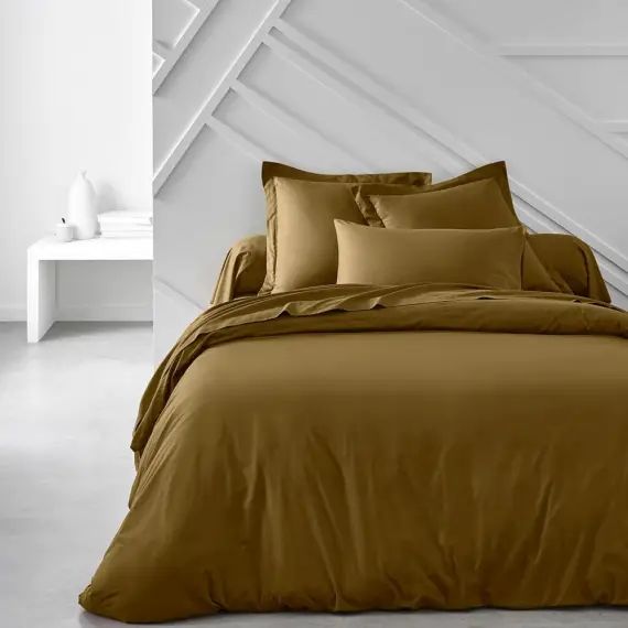 Housse de couette en Coton Bronze 240×260 cm