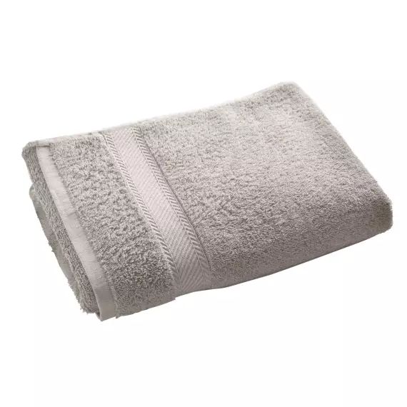 Drap de bain gris 70×140 en coton