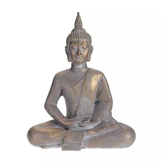 Statue GM H.62 cm BOUDDHA Doré