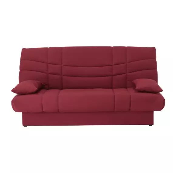 Banquette lit clic-clac PORTO 125 x 190 rouge