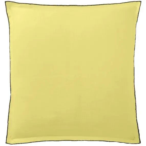 Taie d&rsquo;oreiller lin lave vert 65×65 cm
