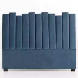 Tête de lit lucky 160 cm velours bleu