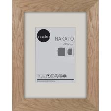 Cadre Nakato, l.21 x H.29.7 cm, bois chêne, INSPIRE