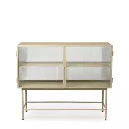 Buffet Haze en Métal, Métal laqué époxy – Couleur Beige – 110 x 74.89 x 90 cm – Designer Trine Andersen