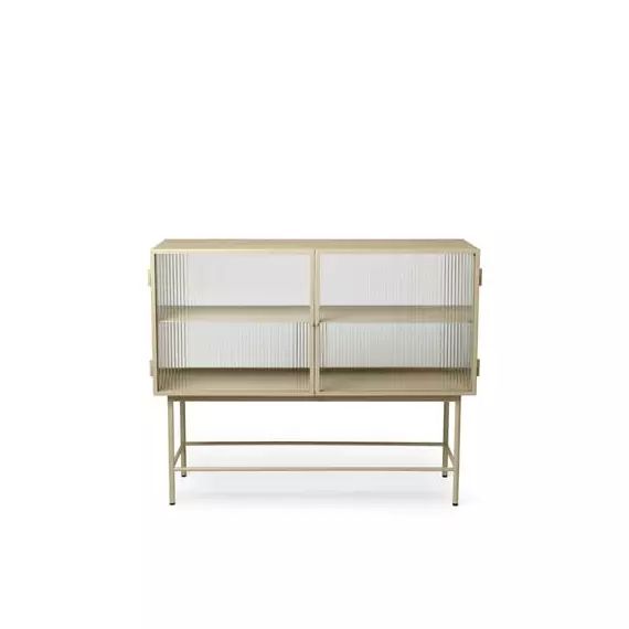 Buffet Haze en Métal, Métal laqué époxy – Couleur Beige – 110 x 74.89 x 90 cm – Designer Trine Andersen