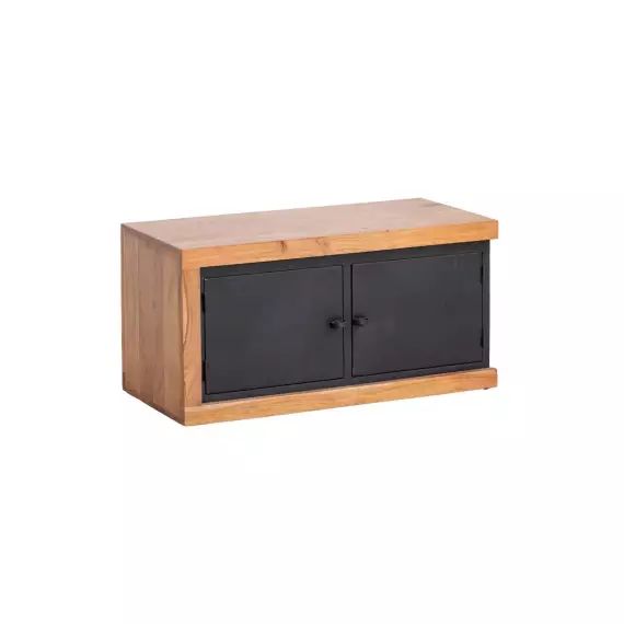 Meuble TV en bois marron 90 cm