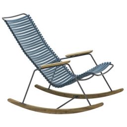 Rocking chair Click en Plastique, Métal – Couleur Bleu – 64 x 103.54 x 91.5 cm – Designer Henrik  Pedersen