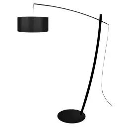 Lampadaire métal noir